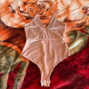 New kendall and kylie velvet bodysuit size small